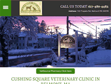 Tablet Screenshot of cushingsquarevet.com